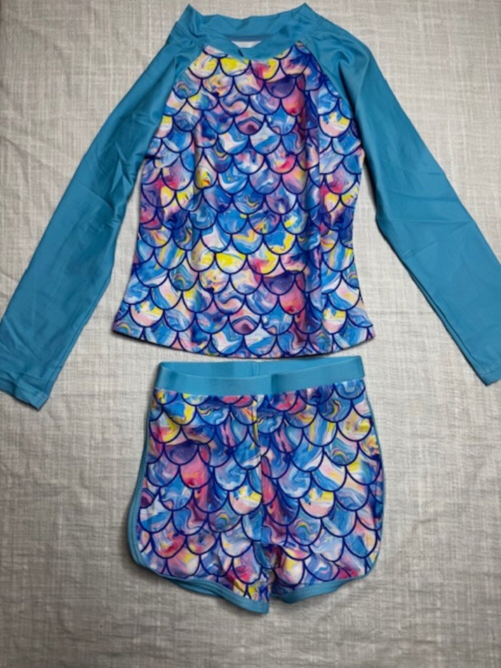 Mermaid Themed Toddler Two Piece Bathing Suit
